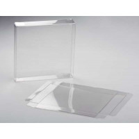 Plastic Gift Boxes 14.3x2.5x14.1cm Crystal Clear (25 pieces) [FPB48]