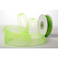 Ribbon Mono Lime Green 1.5cm x 23 meter (1 pc) [RIBLMG]