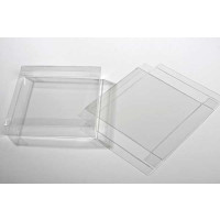 Plastic Gift Boxes 14.9x2.5x14.9cm Crystal Clear (25 pieces) [FB189]