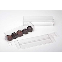 Plastic Gift Boxes for Chocolates 3.5x3.5x15.9cm with Insert (100 pieces) [CNDY228]