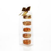 Plastic Bags for 5 Macarons incl. Insert (25 pieces) [MBG11]