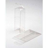 Plastic Gift Boxes 5.1x5.1x15.2cm Autolock Bottom (25 pieces) [PLB137]
