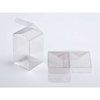 Plastic Gift Boxes 12.7x12.7x25.4cm with Autolock Bottom (25 pieces) [PLB87]
