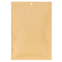 Kraft Bags Compostable 15.2x22.9cm Sealable (100 pieces) [KHS69]