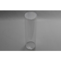 Plastic Tube round 5x25cm glued Bottom and loose Lid (25 pieces) [KJ-5X25V]