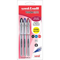 Pens Uni Ball Roller Vision Elite Set of 3 Blue, Red and Black [BOP-PENU3]