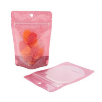 Stand Up Pouches Rice Paper Pink 10.2x6x15.2cm | 57 grams (100 pieces) [ZBGR2HR]